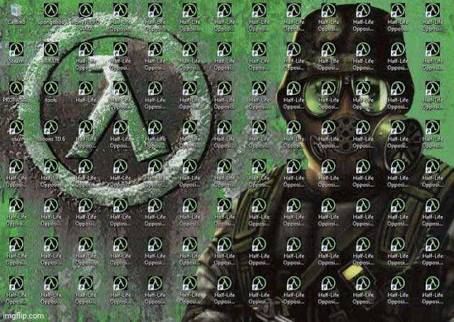 Half Life Desktop | image tagged in half life desktop | made w/ Imgflip meme maker
