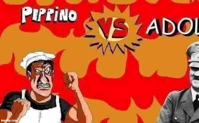 peppino vs ADO- | image tagged in peppino,gaming,adolf hitler,pizza tower | made w/ Imgflip meme maker