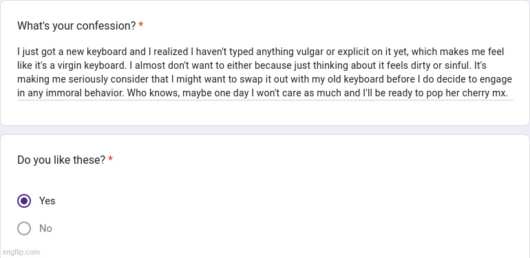 https://forms.gle/HFRw7zCCsueAiUXV9 | made w/ Imgflip meme maker