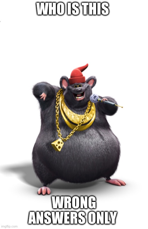 Biggie cheese | WHO IS THIS; WRONG ANSWERS ONLY | image tagged in biggie cheese | made w/ Imgflip meme maker