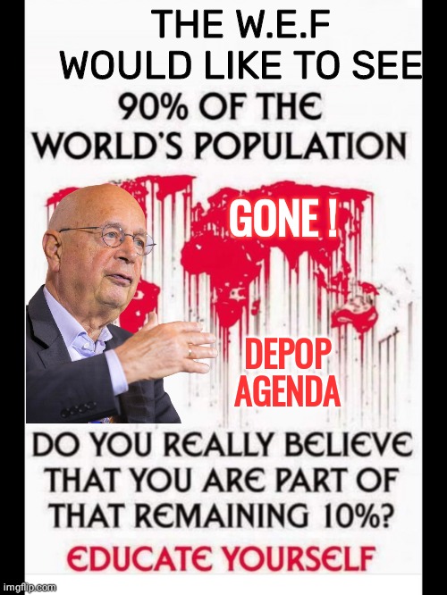 Klaus Schwab Bug Depop agenda | THE W.E.F WOULD LIKE TO SEE; GONE ! DEPOP
AGENDA | image tagged in memes | made w/ Imgflip meme maker