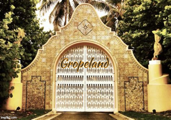 Welcome to Gropeland | image tagged in elvis,greaceland,trump,mar-a-lago,gropeland,maga land | made w/ Imgflip meme maker