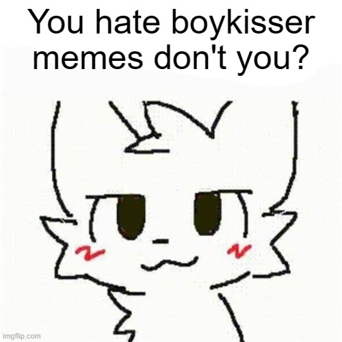 You hate boykisser memes don't you? | You hate boykisser memes don't you? | image tagged in boykisser | made w/ Imgflip meme maker