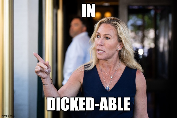 Canceled by all respectable dick since 1992 | IN; DICKED-ABLE | image tagged in stupid people,mtg,comedy,disaster | made w/ Imgflip meme maker