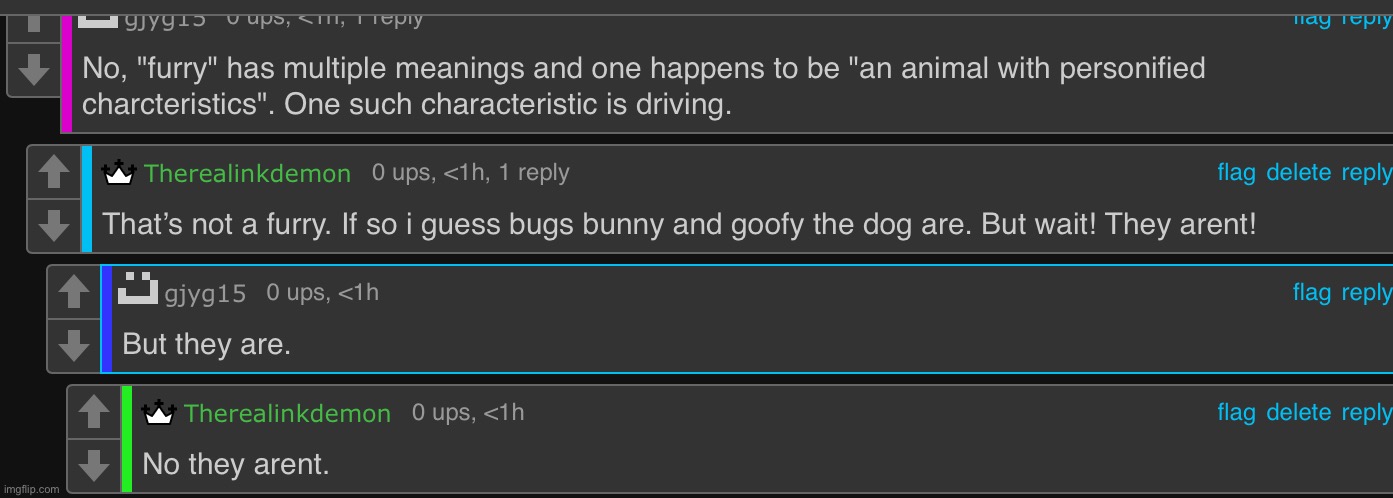 my bro thinks characters that were made before furries are furries ? hop off already | made w/ Imgflip meme maker