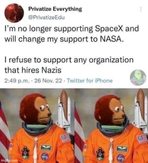Who’s going to tell him? | image tagged in space,nasa | made w/ Imgflip meme maker