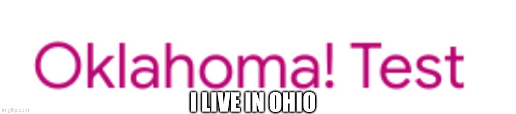 I don't live here | I LIVE IN OHIO | image tagged in idk | made w/ Imgflip meme maker