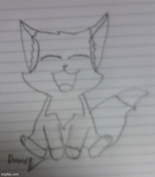 Here's a Base-Drawing of a Happy Fox | image tagged in happy fox free oc base,fox,drawing,base | made w/ Imgflip meme maker