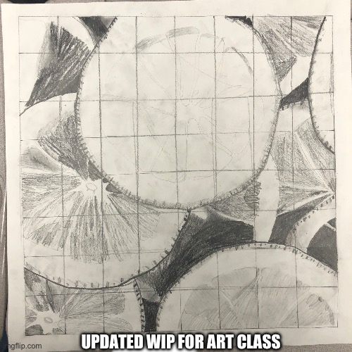 Reference picture in comments | UPDATED WIP FOR ART CLASS | made w/ Imgflip meme maker