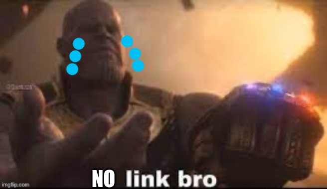 link bro | NO | image tagged in link bro | made w/ Imgflip meme maker