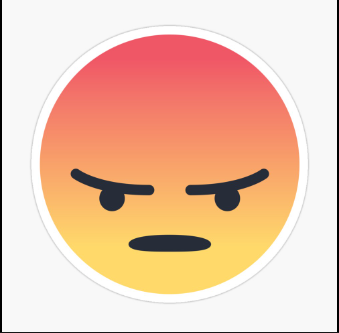 High Quality facebook angry emoji Blank Meme Template