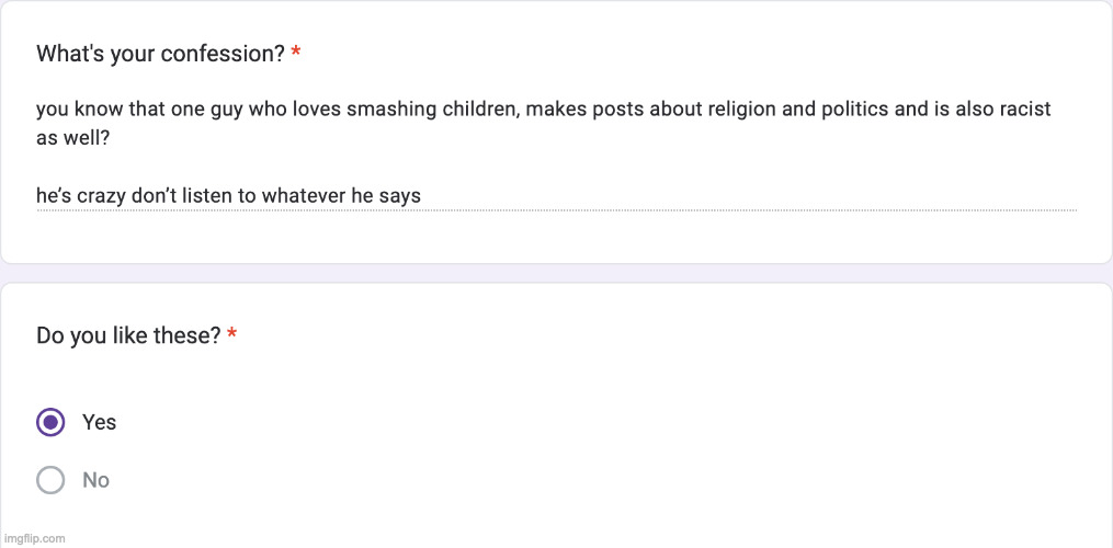 i frogor who that was https://forms.gle/HP6o5hGD45KDHoYg6 | made w/ Imgflip meme maker