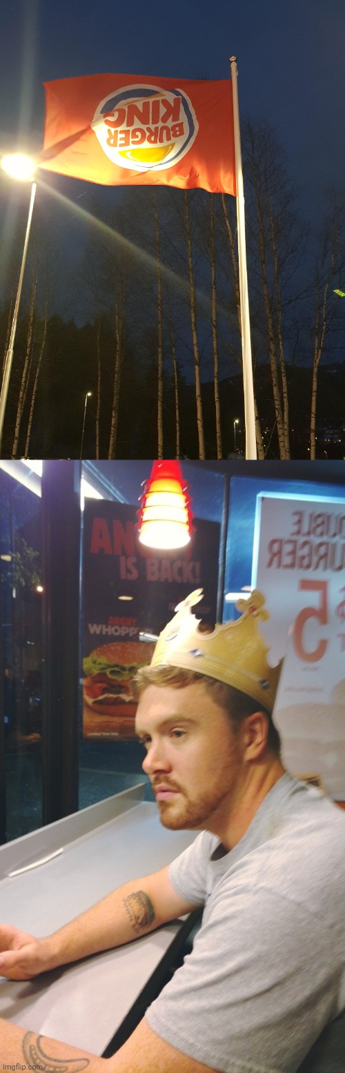 BK | image tagged in depressed burger king,bk,burger king,king burger,you had one job,memes | made w/ Imgflip meme maker