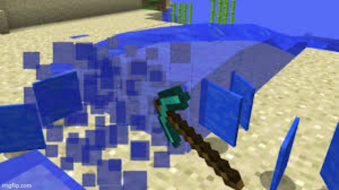 Mining Water | image tagged in mining water | made w/ Imgflip meme maker