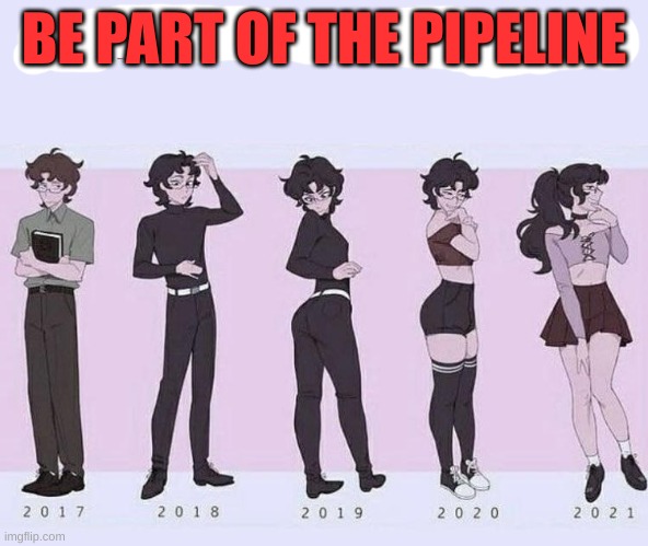 I am somewhere on here but I am not telling where | BE PART OF THE PIPELINE | image tagged in beware of the pipeline | made w/ Imgflip meme maker