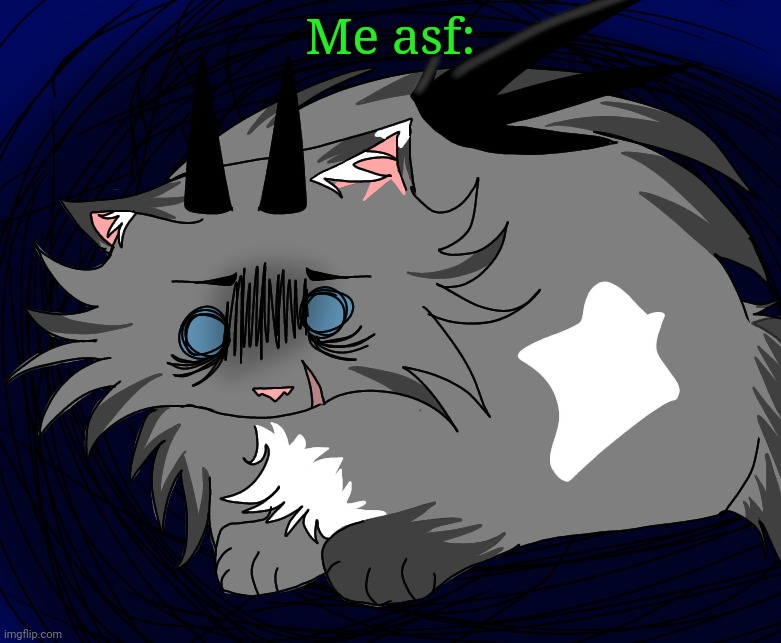 Me asf: | image tagged in traumatized | made w/ Imgflip meme maker