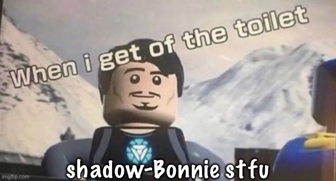 I don’t want to see madness combat porn bro | shadow-Bonnie stfu | image tagged in when i get of the toilet | made w/ Imgflip meme maker