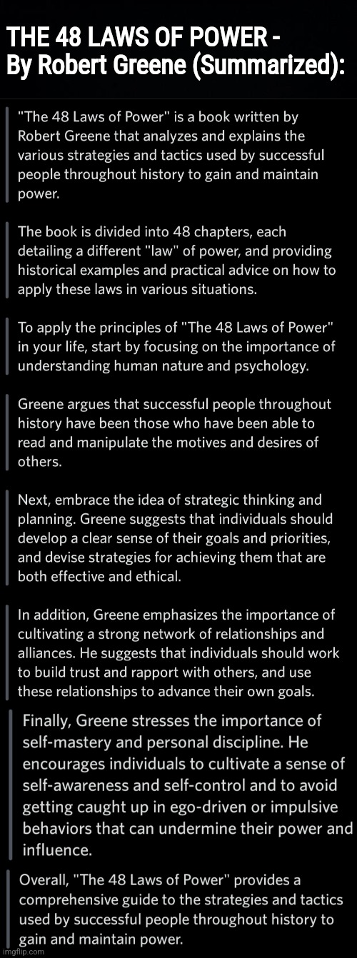 THE 48 LAWS OF POWER - By Robert Greene (Summarized): | THE 48 LAWS OF POWER - By Robert Greene (Summarized): | image tagged in simothefinlandized,success,power,infographics,tutorial | made w/ Imgflip meme maker