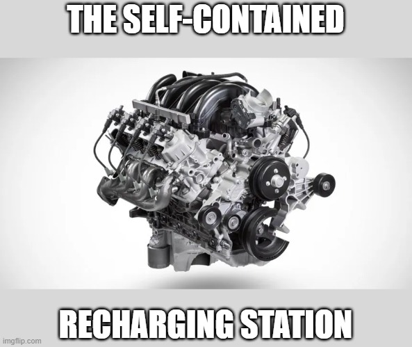 THE SELF-CONTAINED RECHARGING STATION | made w/ Imgflip meme maker