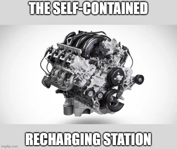 THE SELF-CONTAINED RECHARGING STATION | made w/ Imgflip meme maker