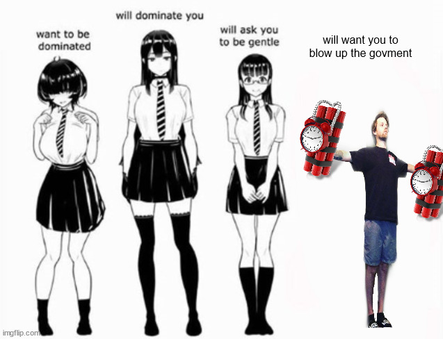 Domination stats | will want you to blow up the govment | image tagged in domination stats | made w/ Imgflip meme maker