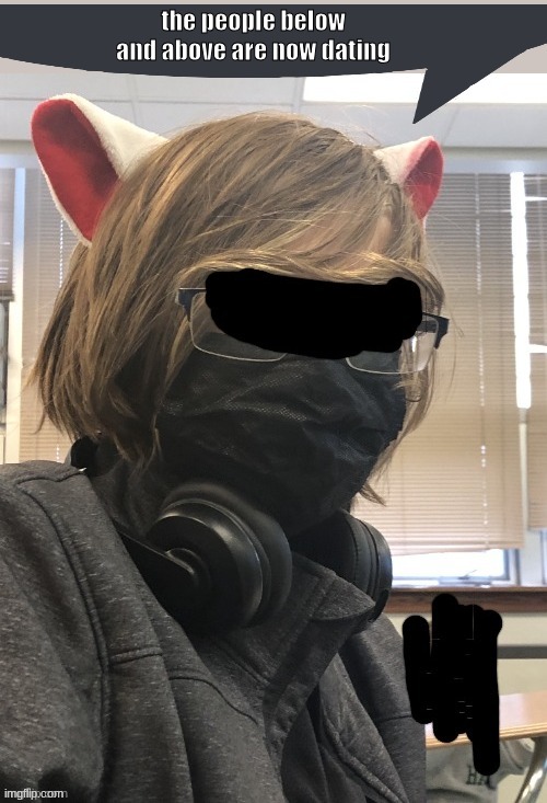 cat Eclipse speech bubble | the people below and above are now dating | image tagged in cat eclipse speech bubble | made w/ Imgflip meme maker