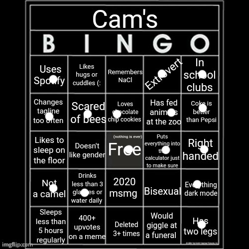 Iaintacamel's bingo | image tagged in iaintacamel's bingo | made w/ Imgflip meme maker