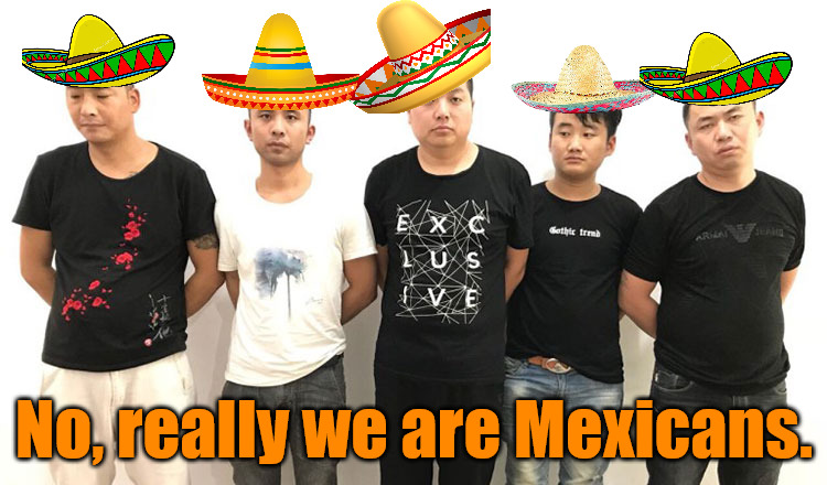 Mexicans 2024 | No, really we are Mexicans. | image tagged in chinese men | made w/ Imgflip meme maker