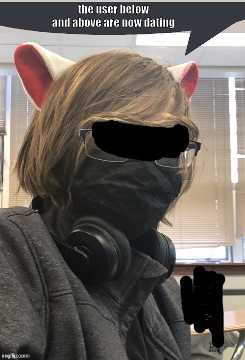 cat Eclipse speech bubble | the user below and above are now dating | image tagged in cat eclipse speech bubble | made w/ Imgflip meme maker