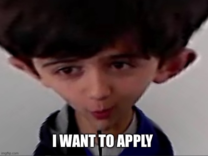 Im mean bussiness | I WANT TO APPLY | image tagged in im mean bussiness | made w/ Imgflip meme maker