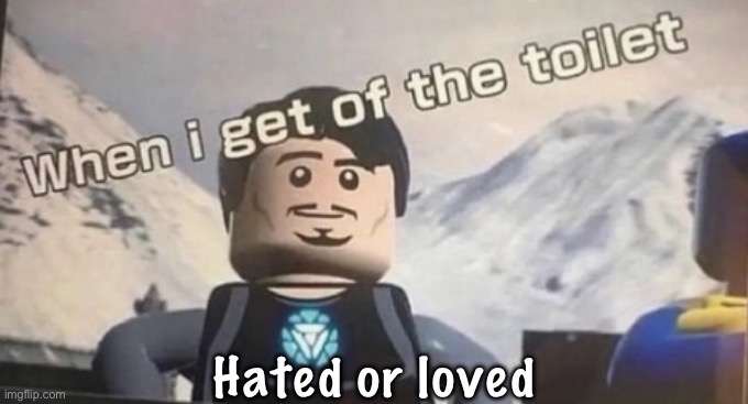 trend hehe haha haha shut up hahahah | Hated or loved | image tagged in when i get of the toilet | made w/ Imgflip meme maker