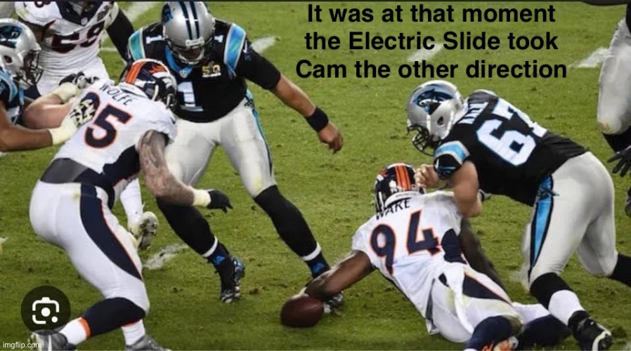 Cam Newton Eludes the Fumble | image tagged in cam newton | made w/ Imgflip meme maker