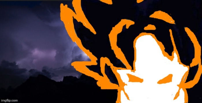 Not sure if I've shown you guys this but I drew goob as goku | image tagged in lowteirgoob | made w/ Imgflip meme maker