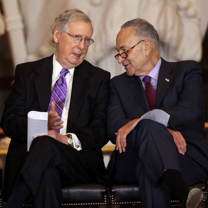 High Quality McConnell and Schumer Blank Meme Template