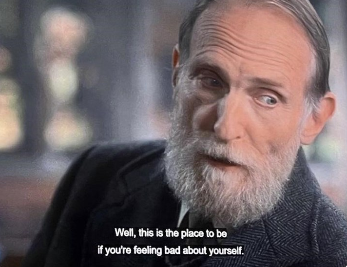 OLD MAN MARLEY HOME ALONE "PLACE TO BE IF YOU'RE FEELING BAD" Blank Meme Template