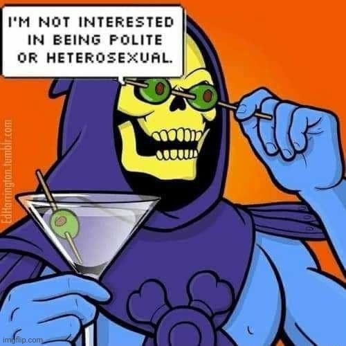 I am not interested in being polite or heterosexual | image tagged in i am not interested in being polite or heterosexual | made w/ Imgflip meme maker