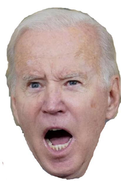 High Quality angry Biden Head Blank Meme Template