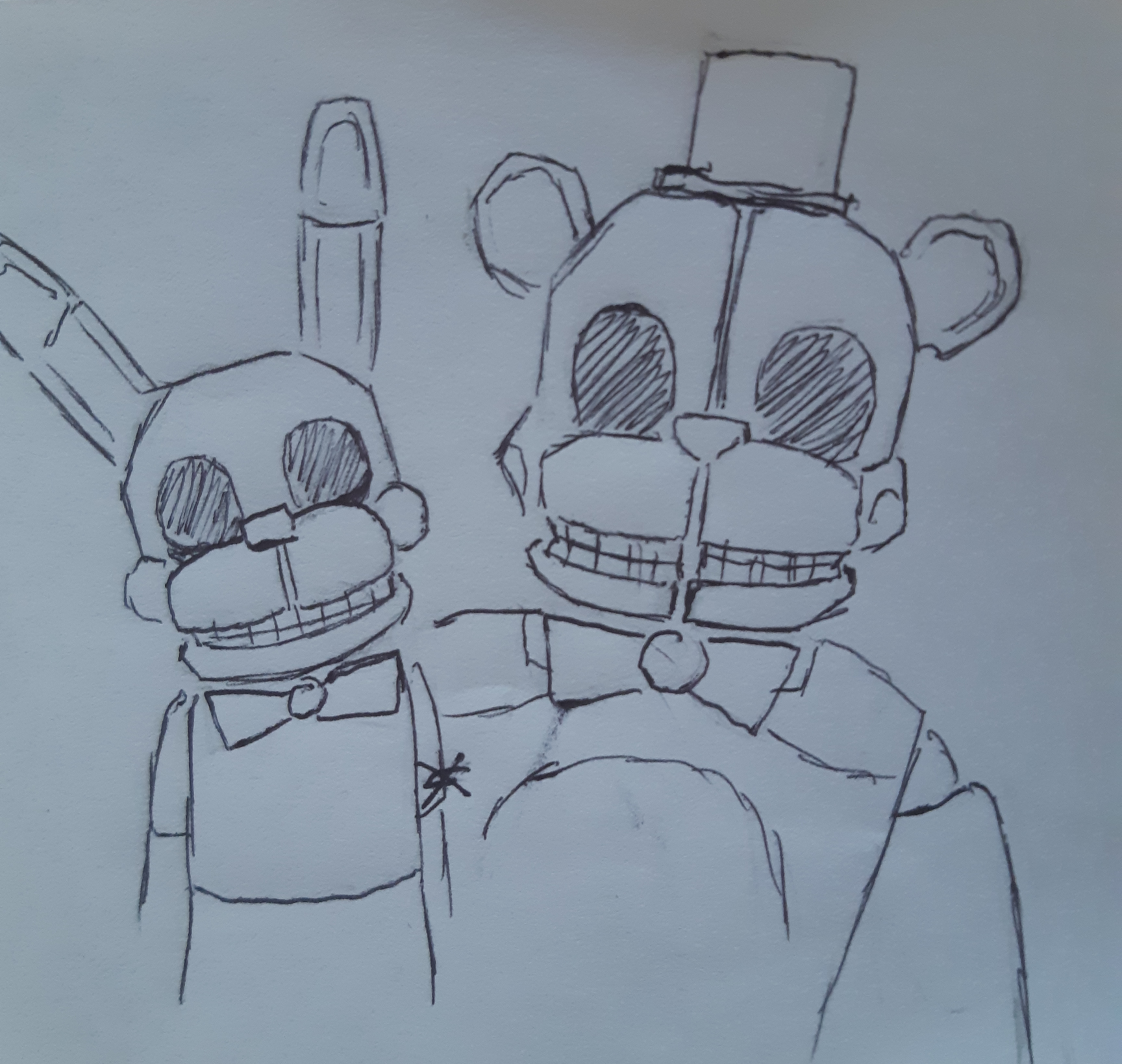 Funtime freddy and bonbon Blank Meme Template