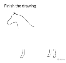 Finish the drawing Blank Meme Template