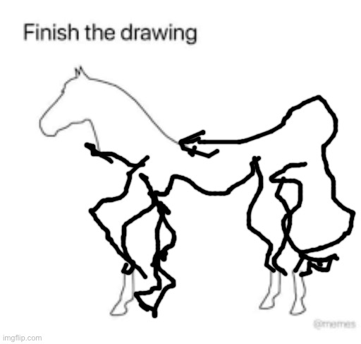 Finish the drawing | image tagged in finish the drawing | made w/ Imgflip meme maker
