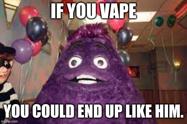 Vaping Contest (Grimace) | image tagged in memes,vaping,grimace | made w/ Imgflip meme maker