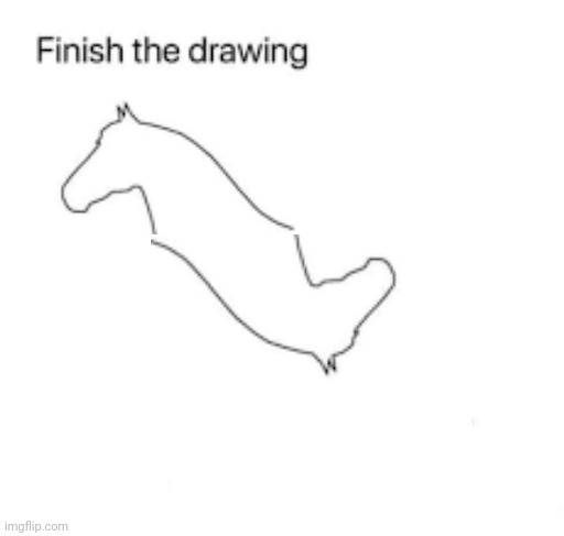 Finish the drawing | image tagged in finish the drawing | made w/ Imgflip meme maker