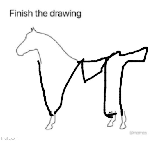 Finish the drawing | image tagged in finish the drawing | made w/ Imgflip meme maker