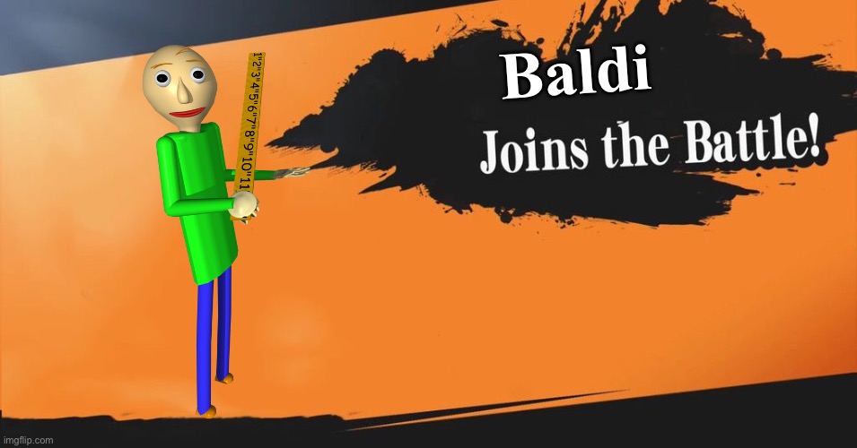 Smash Bros. | Baldi | image tagged in smash bros | made w/ Imgflip meme maker