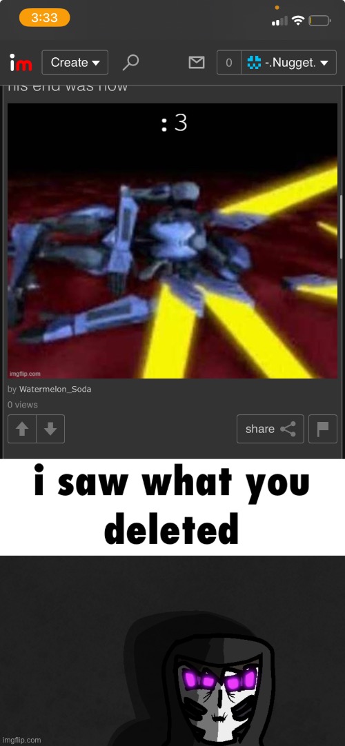 image tagged in i saw what you deleted | made w/ Imgflip meme maker