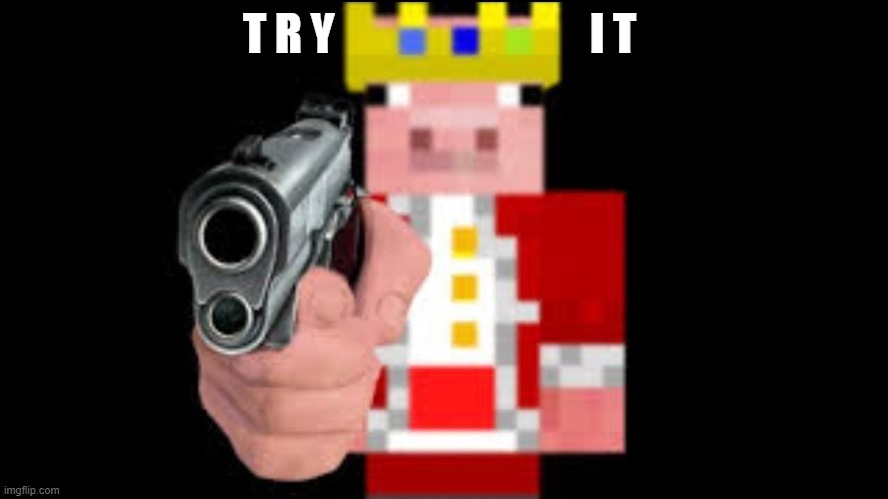 TECHNOBLADE | T R Y                             I T | image tagged in technoblade | made w/ Imgflip meme maker