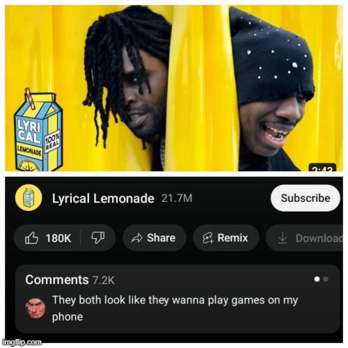 image tagged in lyrical lemonade,games,phone | made w/ Imgflip meme maker