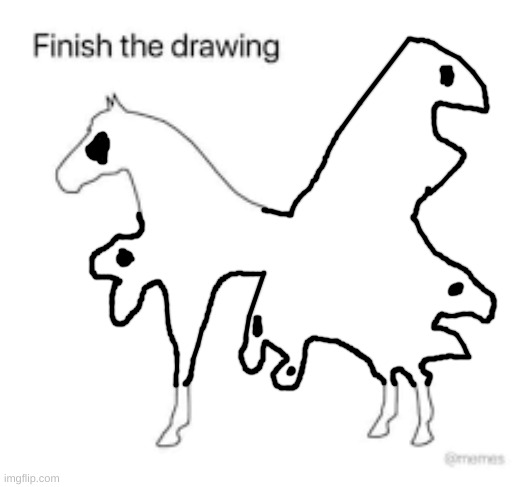 Tried making it as cute as possible | image tagged in finish the drawing | made w/ Imgflip meme maker