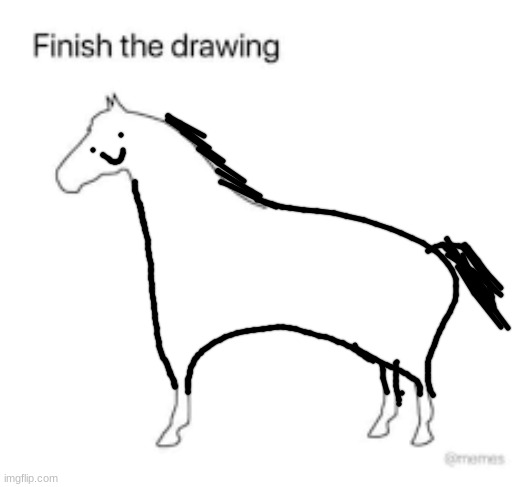 Finish the drawing | image tagged in finish the drawing | made w/ Imgflip meme maker