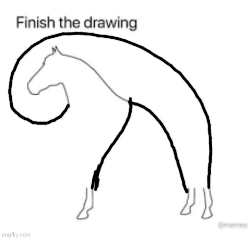 Finish the drawing | image tagged in finish the drawing | made w/ Imgflip meme maker